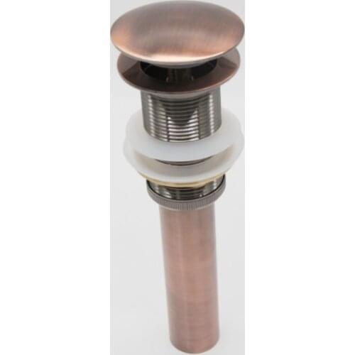 Free Shipping Red Bronze Bathroom Basin Pop Up Sink Drain Without Overflow NEW 8416D