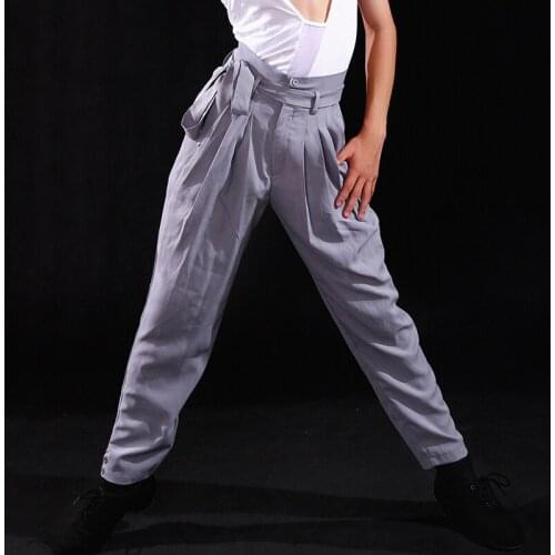 2020 Boys Latin Dance Pants For Kids Bandage Design Turnip Pants Children Cha Cha Rumba Samba Tango Latin Practice Dress DQS4950