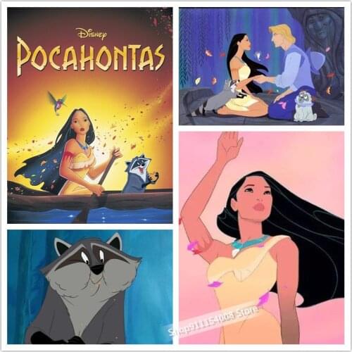 Disney Pocahontas Full Square/Round Drill 5D DIY Diamond Painting 3D Diamond Embroidery Cross Stitch Gift Mosaic Home Decor