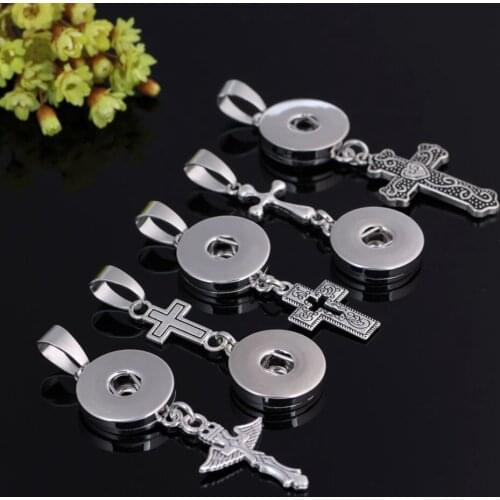 DZ0102c New arrivals vintage Mixed Cross pendant necklaces for women jewelry interchangeable charm Necklace Pendant