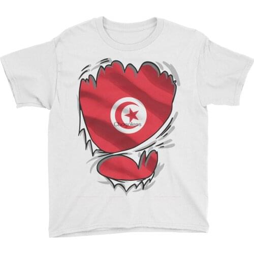 Marrola Tunisian Superhero Under Shirt Tunisia Flag T-Shirt