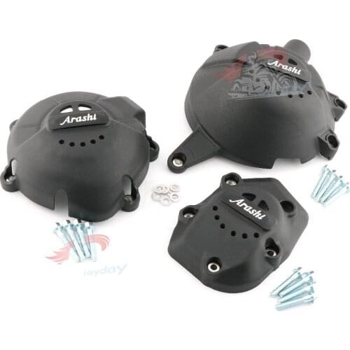 Arashi LOGO For Kawasaki z900 Engine Cover Set Guard Protector Engine Case Cover Guard