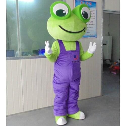 Make EVA Material Frogs Mascot Costumes Frog Cartoon Apparel Birthday Party Masquerade Mascot Costume for Christmas Adult Suit