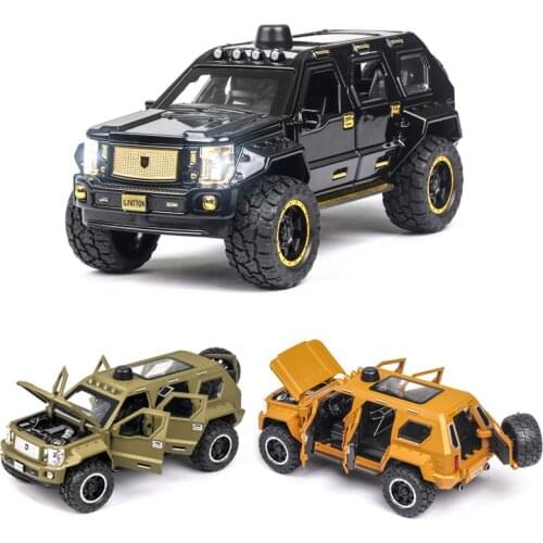 1:24 G.PATTON Car Model Alloy Car Die Cast Toy Car Model Pull Back Childrens Toy Collectibles Free Shipping