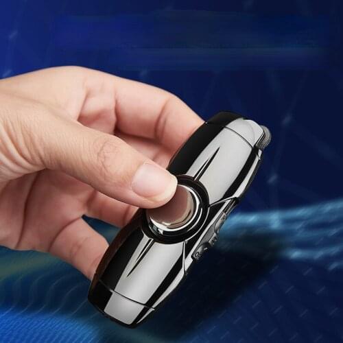 Straight To Your Fingertips Gyro Inflatable Lighter Creative Rotating Gyro Windproof Lighter Regalos Para Hombre Originales