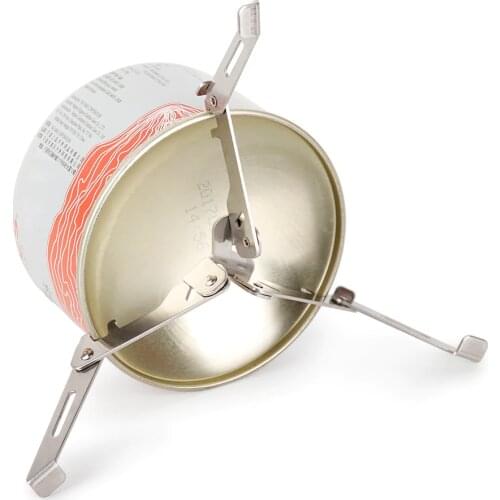 Outdoor Stove Canister Stabilizer Bracket Camping Hiking Cooking Tank Stove Stabilizer Stand Tripod Support for Camping Travel