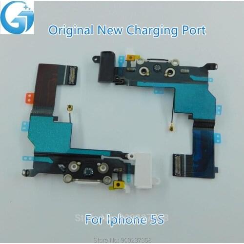 100%Original New Charging Port Charger Flex For iphone 5S 6G 6P 7P 8G with Board Mic Microphone Flex Cable