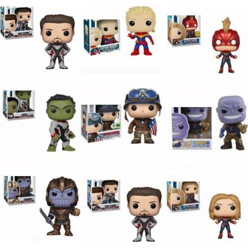 Funko pop Original Avengerrs 4 Endgame Movie Collection Dolls Iron Man American Captain Tyrants Kid Birthday Gift Model Toys