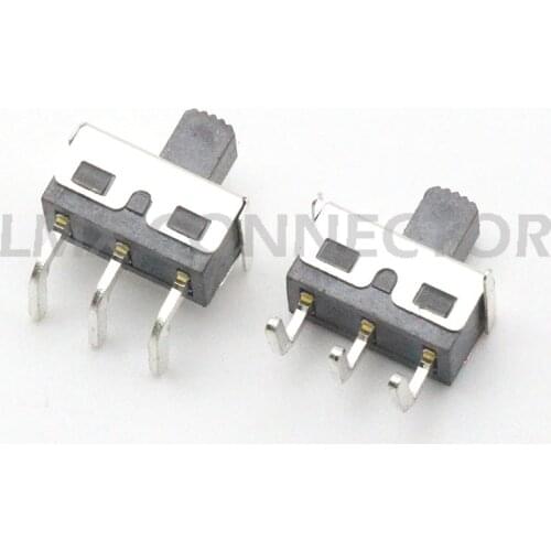 50PCS SS-12D11-G5 Slide Switch 1P2T 2A 3A 3 Pin Right Angle Bent Pin 5mm Height