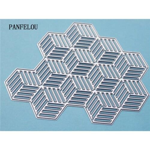 PANFELOU Rectangular square metal crafts paper die cutting dies for Scrapbooking/DIY wedding Halloween Hand account cards