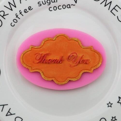 Thank You In English Thank You Fondant Silicone Mold Decorative Epoxy Mold DIY Baking Chocolate Molds