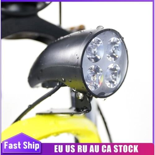 Bafang LED Light 36V 48V Bike Horn Waterproof Flashlight with Horn For Electric Bike 4W Headlight Front Light