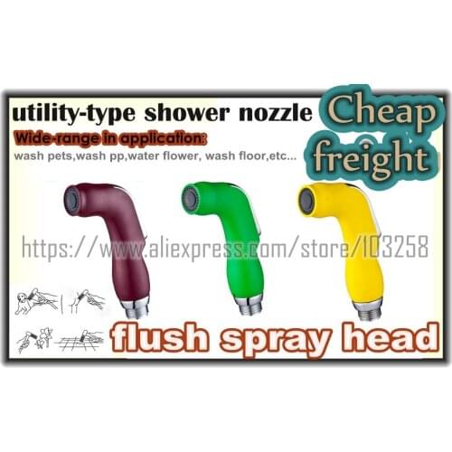 Toilet Hand Bidet colored Sprayer head Plastic Anal Clean shattaf shower Nozzle Vaginal Washing gun Private Parts Cleaning TS78