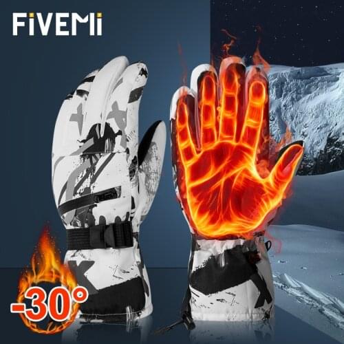 Winter Warm Gloves Snow Ski Gloves Snowboard Gloves Cold-proof Waterproof Cycling Motorcycle Fluff Warm Gloves For Touchscreen