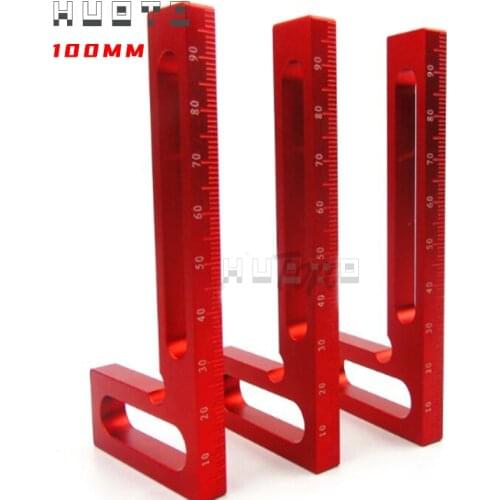 1pcs 100mm Precision Woodworking Tools L-Squre Minisquare Mini Clamping Squares Measurement Tool