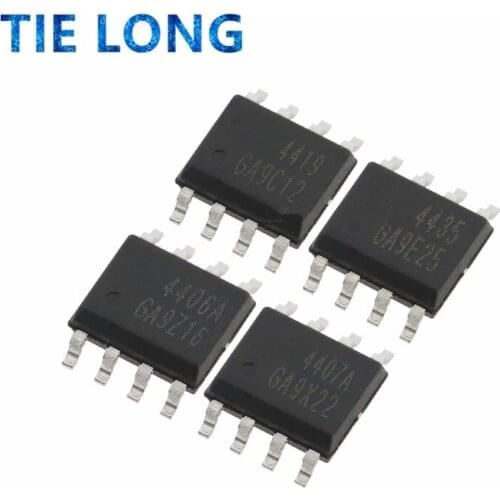 10pcs AO4435 SOP-8 SOP FDS4435 AO4466 AO4456 AO4455 AO4433 AO4423 AO4410 AO4409 AO4407 AO4406 AO4405 AO4304 AO4468 MOS FET