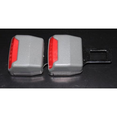 2pcs Gray Universal Auto Car Seat Belt Buckles Clip Extender Car Socket Safety Belt Buckles for Car the hole is 2.5mm UAP10
