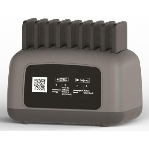 2020 New Trends Scan QR Code Portable Mobile cell phone chargers for rent ce powerbank rental charging station rental