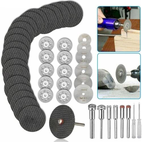 44Pcs Diamond Metal Cutting Wheels Replace Discs for Rotary Tool Die Grinder