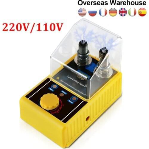 AUTOOL SPT101 220V 110V Car Spark Plug Tester Ignition Testers Double Hole Analyzer Automotive Diagnostic Tool