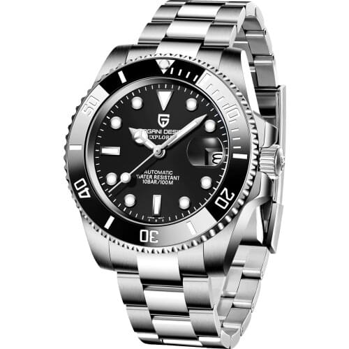 2020 New PAGANI Design Brand Luxury Men Watches 40mm Automatic Black Men Watch Stainless Steel Waterproof Sapphire Reloj Hombre