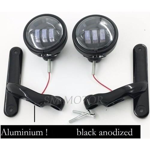 For harley 4.5" Auxiliary Fog Passing Lights Housing Brackets For harley touring Street Glide roadking 06-13
