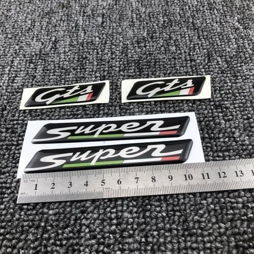 For Vespa GTS SUPER 300 GTS300 Sport Scooter 3D Stickers Body Shell Decals Emblem Reflective Logo