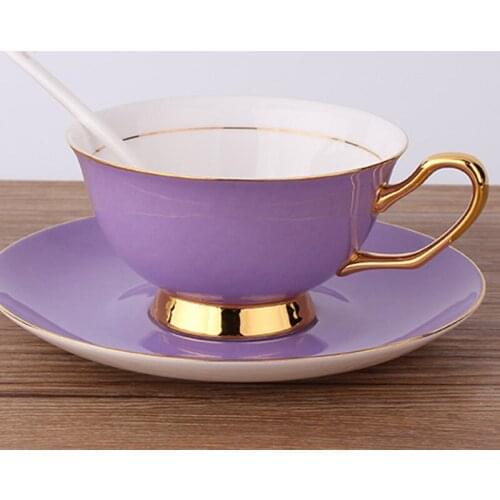 European Bone china coffee set Top Grade Porcelain coffee cup and saucer Luxury Gifts Pearl glaze