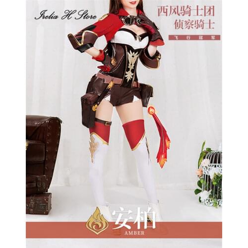 Genshin Impact Amber Cosplay Costume Halloween costumes