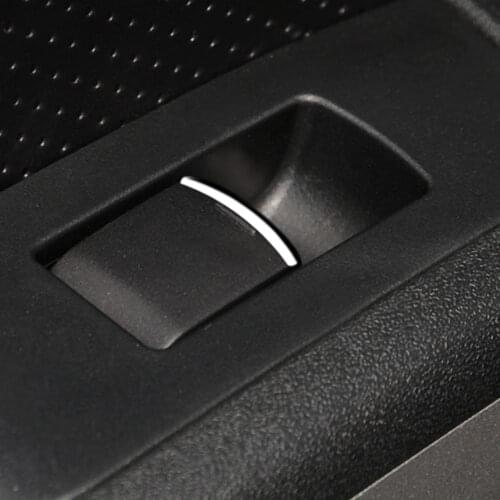KIQI Interior Windows Lifter Button Protector Cover Sticker for Nissan Magnite 2020 2021 Car Styling Accessories ABS Chrome Trim
