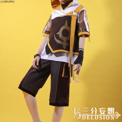 Anime!Genshin Impact Aether Game Suit Daily Fashion Clothes Uniform Cosplay Costume Halloween Carnival Party Outfit Men 2021 NEW