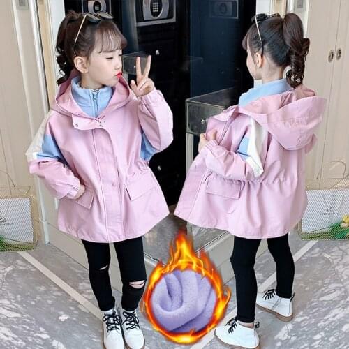 Childrens jacket spring autumn 2020 new Japanese style kids jackets trench coat for boys and girls