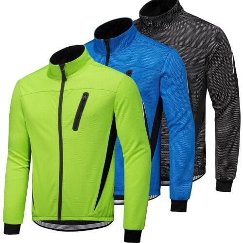 Mens windbreaker winter Cycling Riding Jacket Mountain Bike waterproof Riding fleece Jacket mens Winter reflective jacket coat