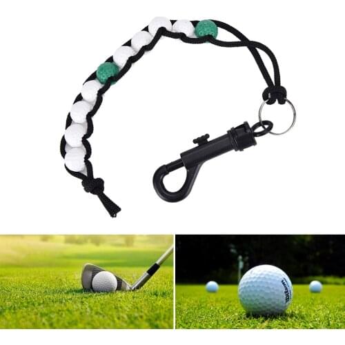 New Arrival 1Pcs Golf Ball Beads Score Counter Stroke Putt Scoring Chain with Clip Club Golf Accessories