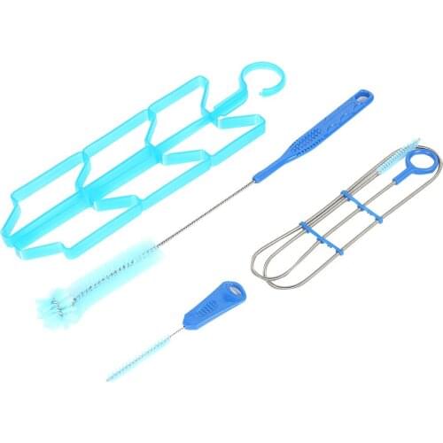 4 in 1 Water Cleaning Brush Set with Drying Rack Hydration Bladder Portable Drinking Water Bag for Outdoor Mountaineering