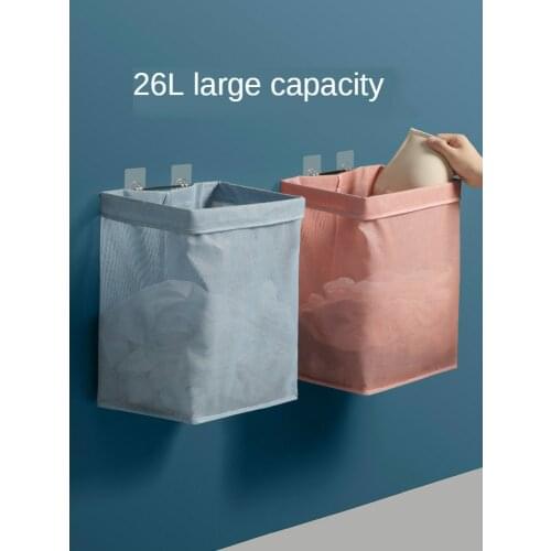 Wall-mounted dirty clothes basket bathroom storage basket for dirty clothes household bathroom clothes frame laundry basket