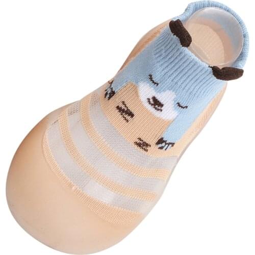 Cartoon Animal Socks Shoes Slippers Prewalker Toddler Shoes Hollow Transparent Breathable Toddler Baby Girls First Walkers