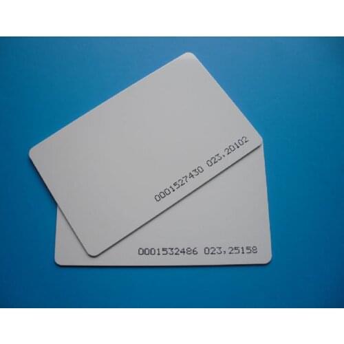 Factory wholesale Smart Contactless cards 125Khz TK4100/EM4100 RFID Blank ID Card with ID Number 5000pcs/lot