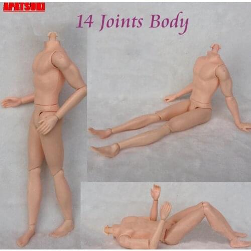 26cm 14 Moveable Jointed Doll Body For Boy Doll Ken 1/6 Male MAN Naked Body Prince Ken Nude Doll Accessories DIY Learning Toys
