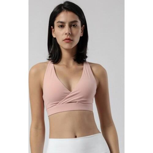 Sexy Sports Bra Women Fitness Yoga Bra Soft Nylon Fabric Breathable Crop Tops Gym Running Workout Underwear