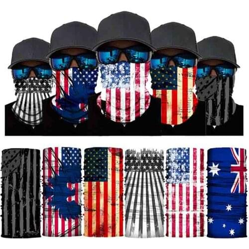 3D Magic Scarf National Flag Scarves Cycling Hiking Windproof Neck Warmer Gaiter Tubular Face Bandana Men Women Headband