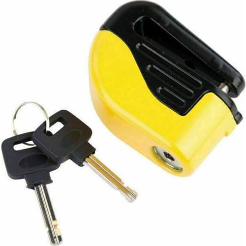 Motorcycle Alarm Disc Lock Bike Security Brake Lock With 1.5M Reminder Cable Anti Theft Motorbike Accessories
