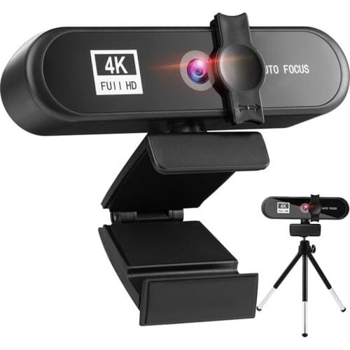 Webcam HD Desktop Laptop PC Web Camera 4k with Microphone USB Plug and Play Teaching Live Conference Computer Cameras HD1080p 2k