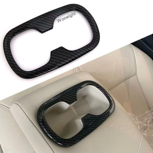 Wooeight Carbon Rear Seat Water Cup Holder Panel Cover Trim Decorative Frame fit for Toyota Corolla E210 12th Sedan 2019-2020