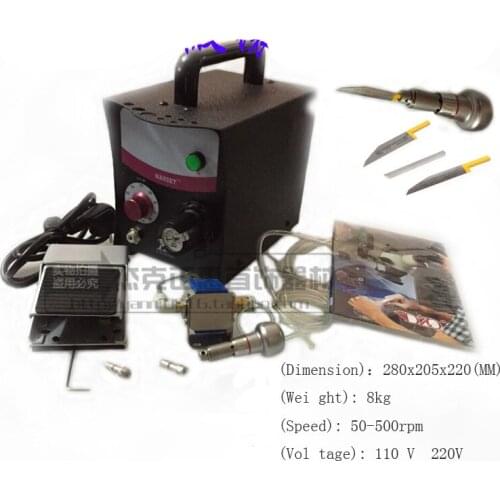 Jewellery Machines 110V/220V Graver Max Pneumatic Engraver Engraving Machine For Jewelry 1 HSS Graver