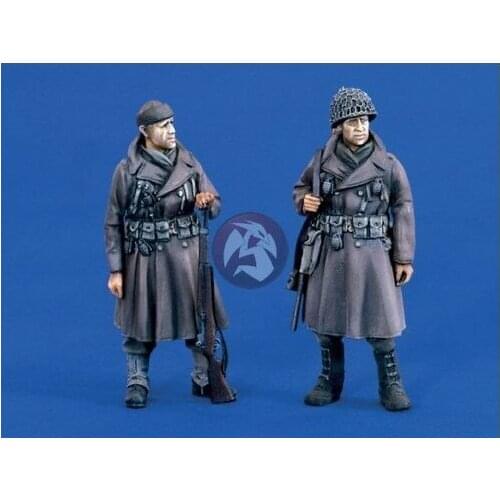 1/35 Die-cast resin manufacturing WWII soldier model resin model characters unpainted free shipping