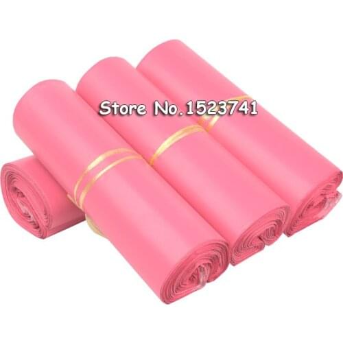 100pcs/lot 20*30cm Thicken 14cmm Pink Envelopes Poly Mailer BY Mail Plastic Mailing Bags Envelope Hight quality