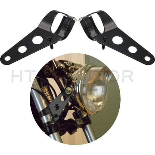 34mm-46mm Side Mounting Fork Tube Clamp Headlight Brackets for Cruisers Choppers Aftermarket Free Shipping Motorcycle Parts