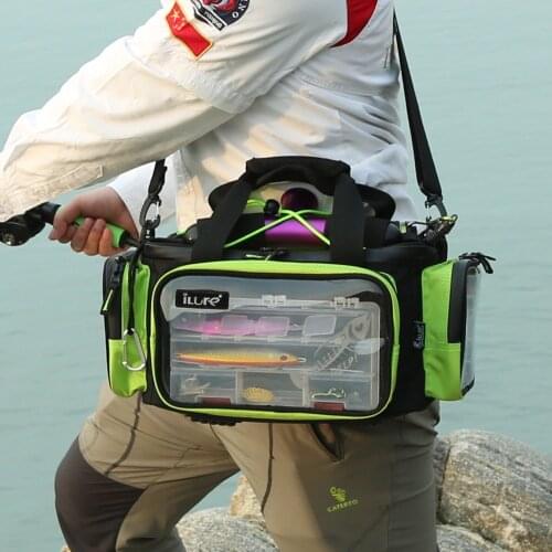 Large capacity fishing bag multifunctional fishing outdoor bag fishing kit waterproof fishing gear fishing bag
