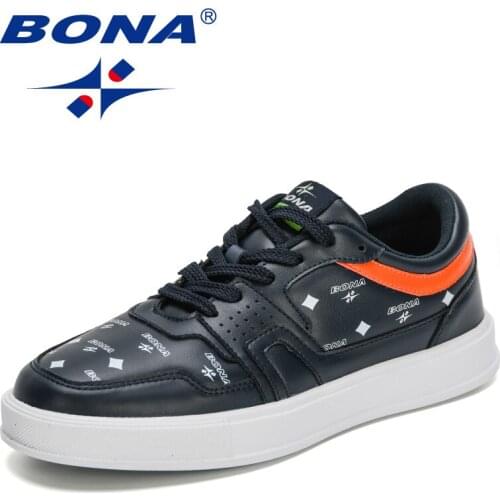BONA 2021 New Designers Luxury Sneakers Men Casual Shoes Hot Sale Breathable Chunky Shoes Man Leisure Footwear Zapatillas Hombre